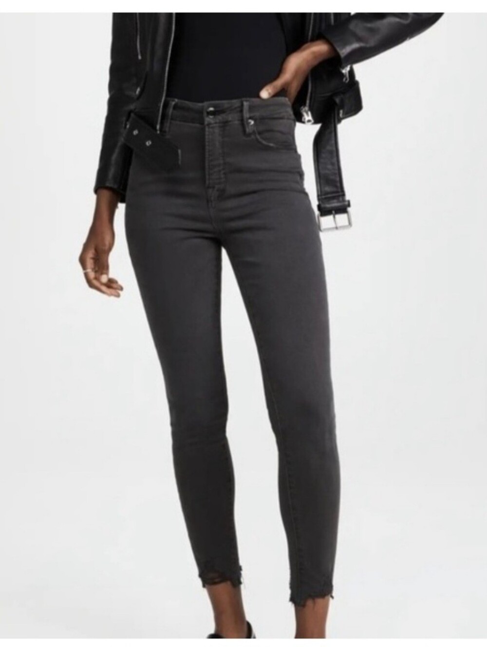GOOD LEGS Good Classic - Chewed Hem Skinny Leg Jean -size 8